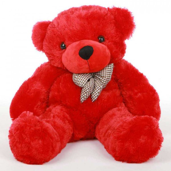 2 Feet Red Teddy Bear with a Bow